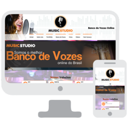 Site banco de vozes, produtora